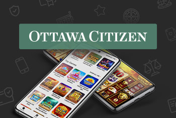 An image showing safe online casinos in Canada compared by ottawacitizen.com